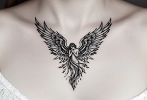 Angel tattoo tattoo idea