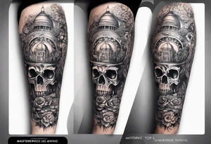 LEG SLEEVE full tattoo idea