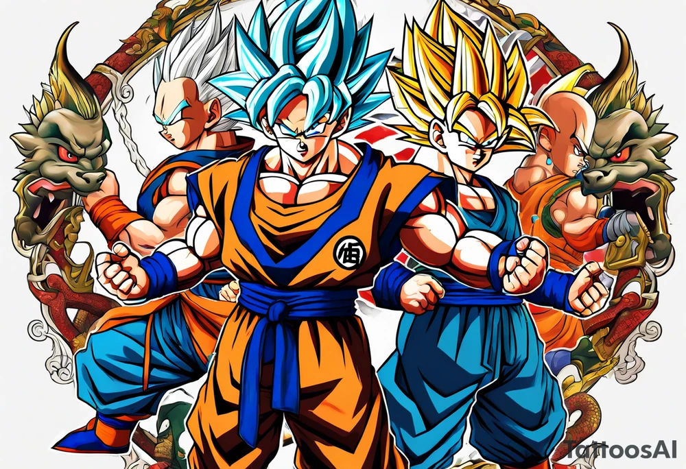 dragon ball tattoo idea