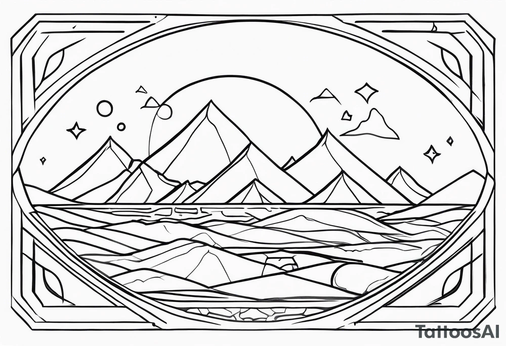 outline of a nasoni tattoo idea