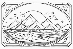 outline of a nasoni tattoo idea