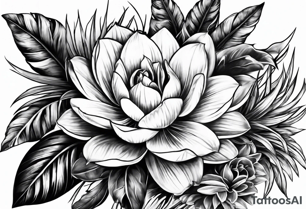 Pina plant tattoo idea