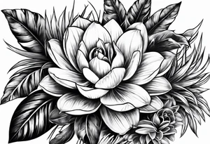 Pina plant tattoo idea