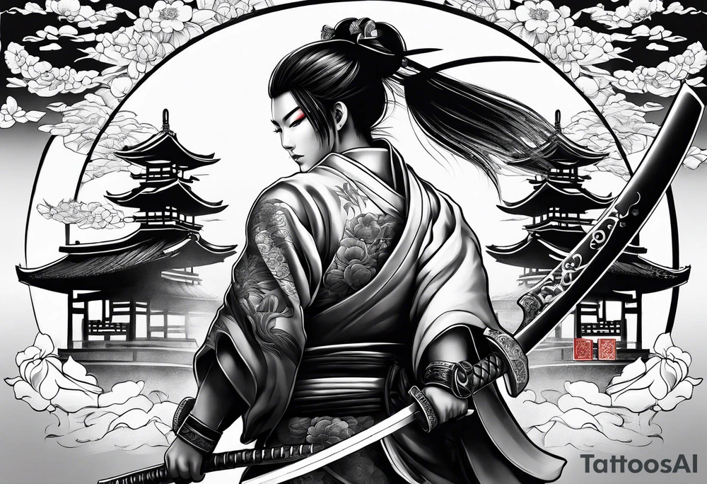 Katana tattoo idea