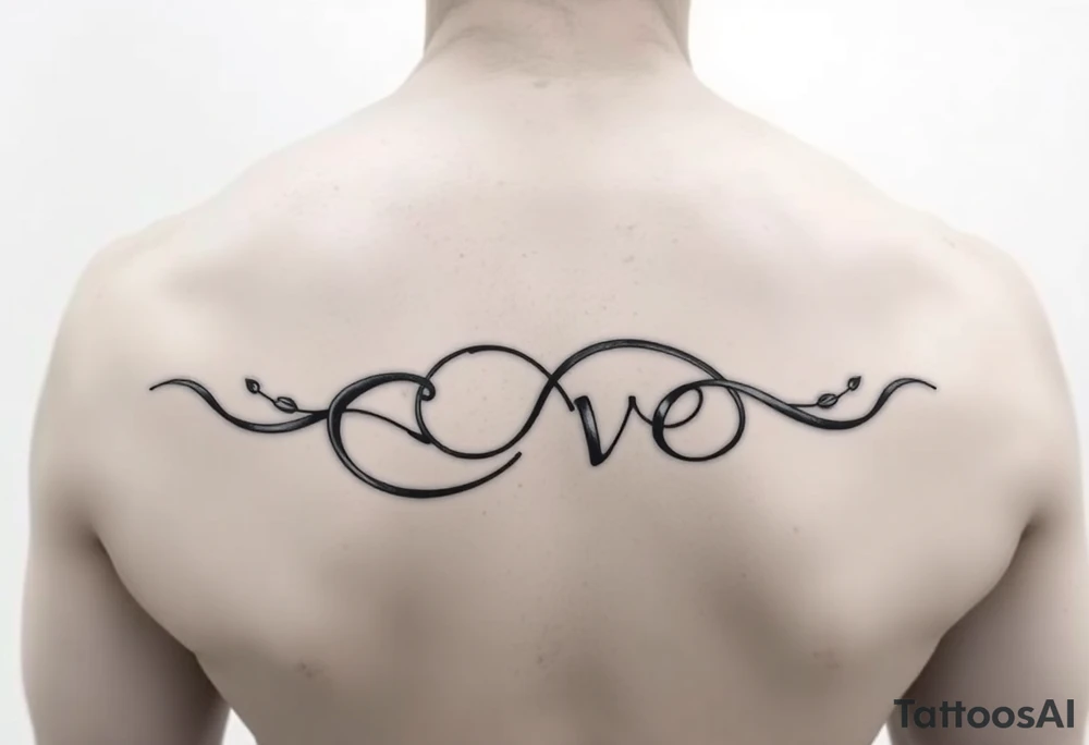American traditional infinite love with color tattoo idea