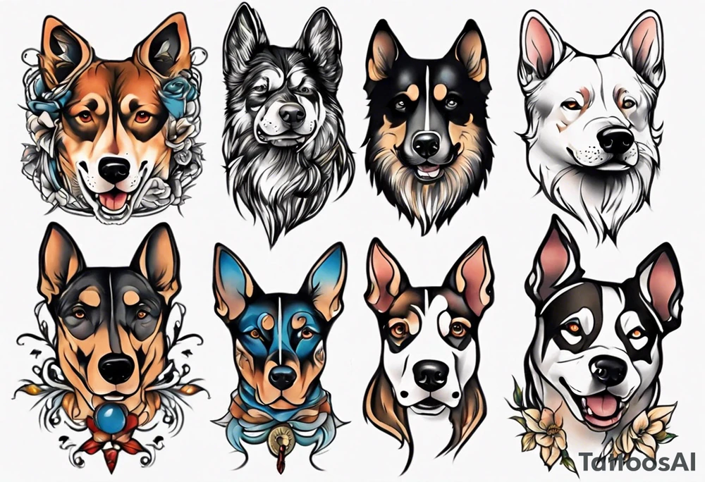 Somoyed dog tattoo idea