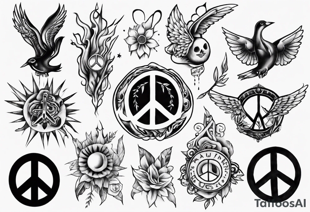 peace tattoo idea