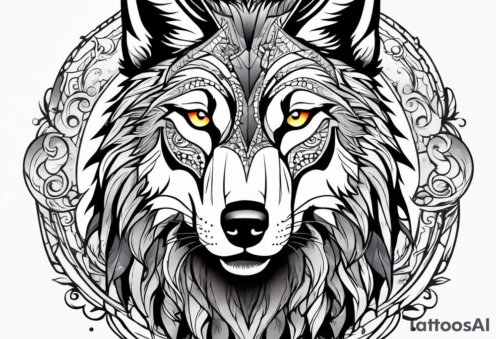 Lobo wolf for a male tattoo tattoo idea