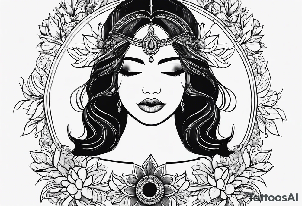 long
dainty 
unalome
linework tattoo idea