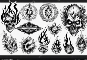 Flames tattoo idea