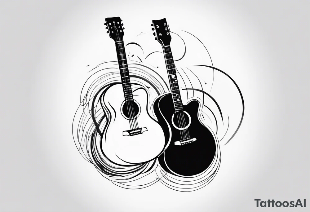 guitar tattoo idea