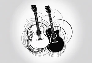 guitar tattoo idea