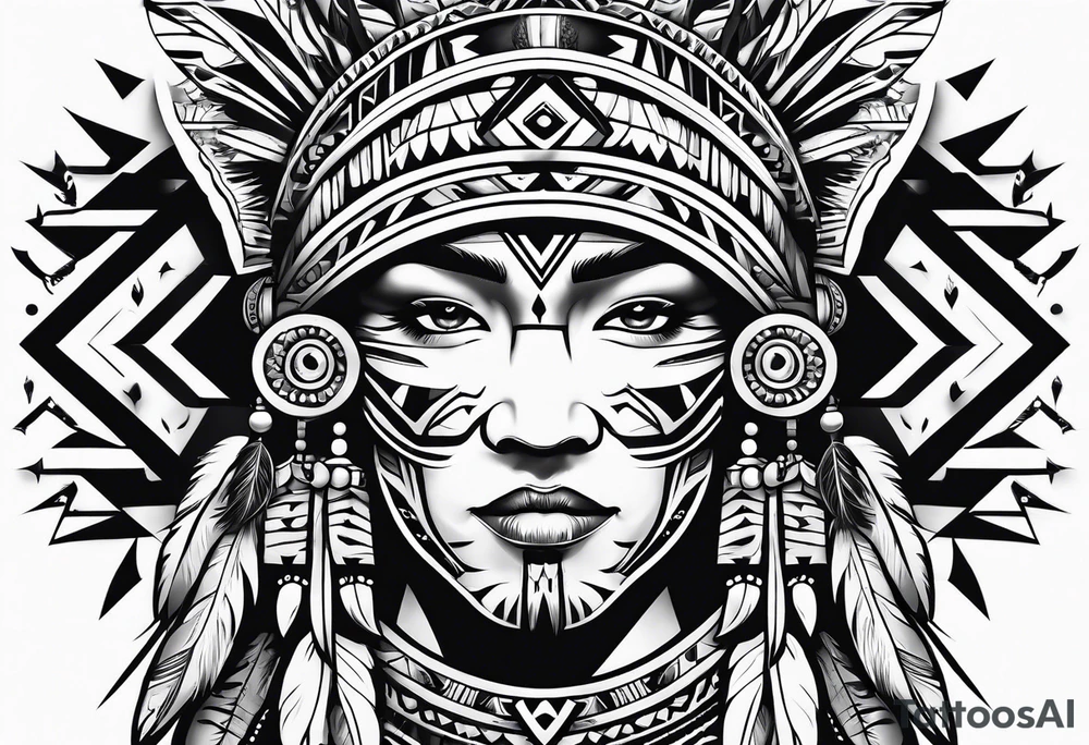 Native American designs tattoo idea