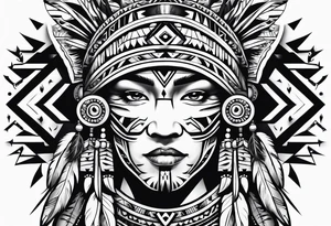 Native American designs tattoo idea