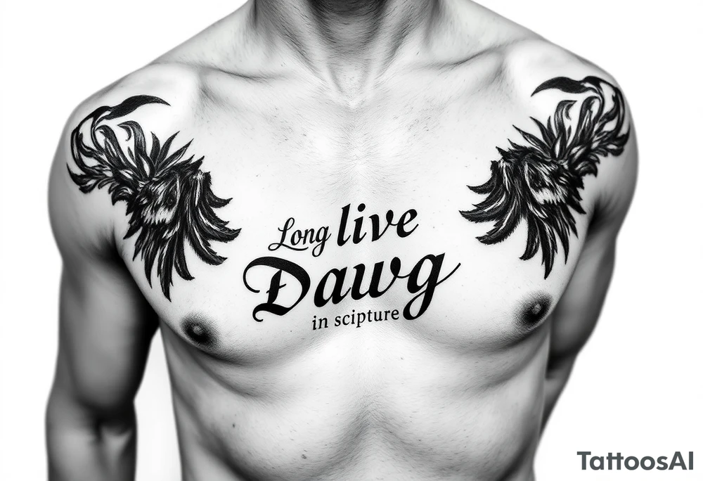 Long live dawg in scripture tattoo idea