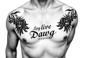 Long live dawg in scripture tattoo idea