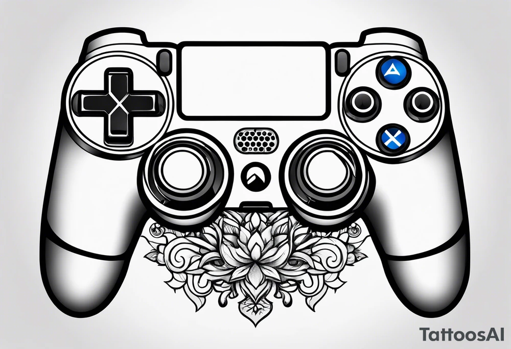 Controller with emotion buttons tattoo idea