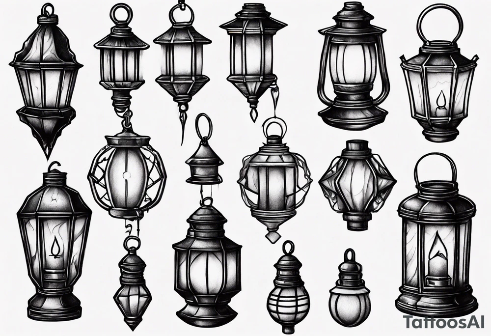 Lantern tattoo idea