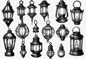 Lantern tattoo idea