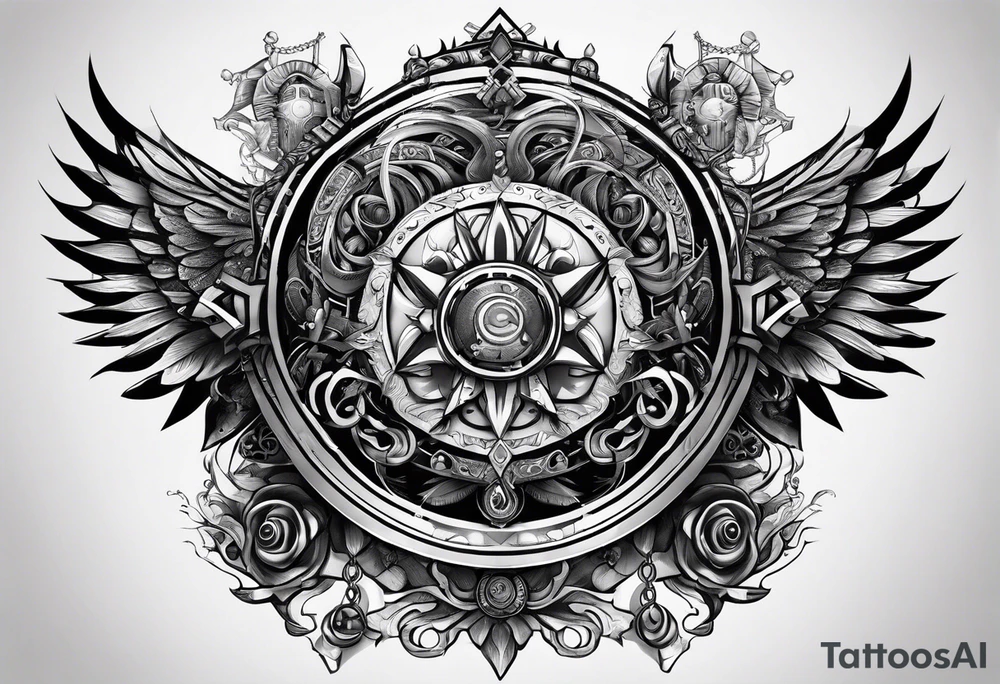 Stoic symbols tattoo idea
