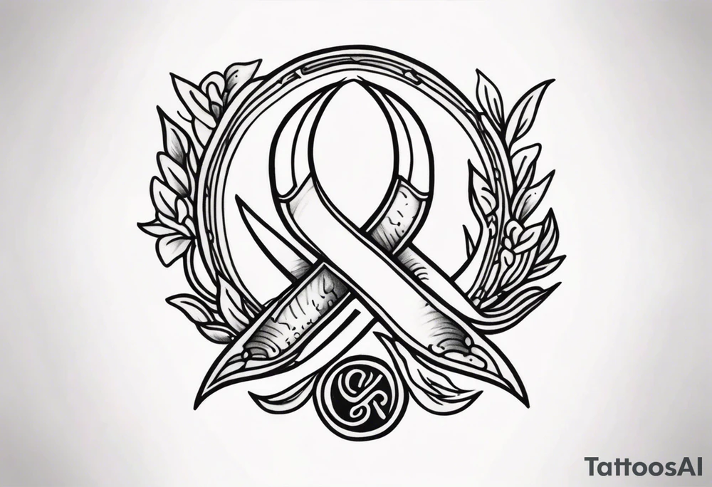Traditional cancer sign tattoo idea
