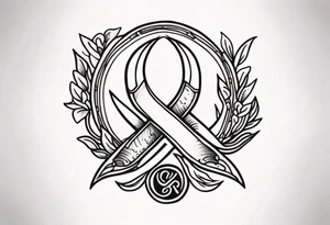 Traditional cancer sign tattoo idea