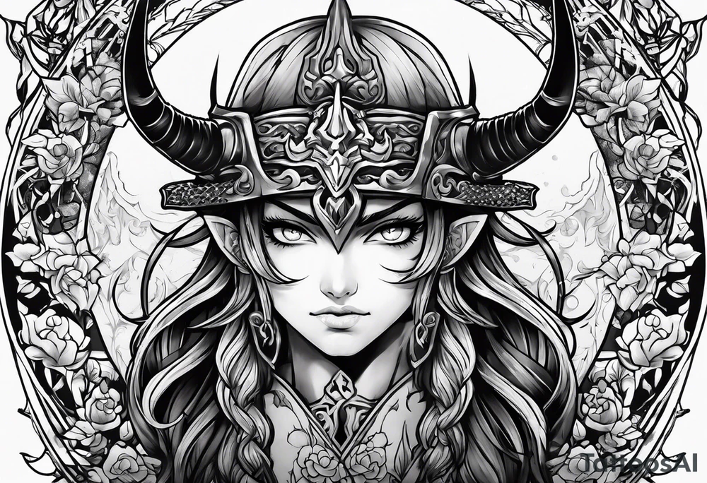 demonslayer anime tattoo idea