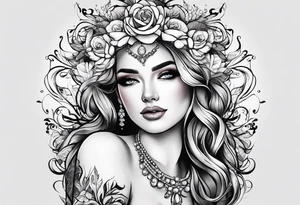 Beautiful wedding tattoo idea