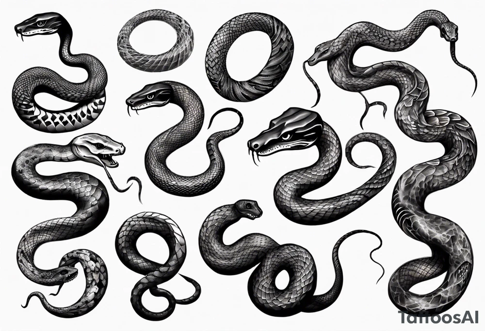 Snakes tattoo idea