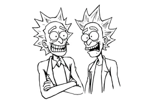 rick et morty tattoo idea