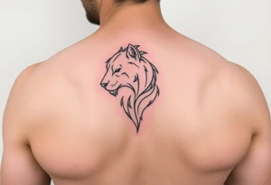fine line, minimal, animal tattoo idea