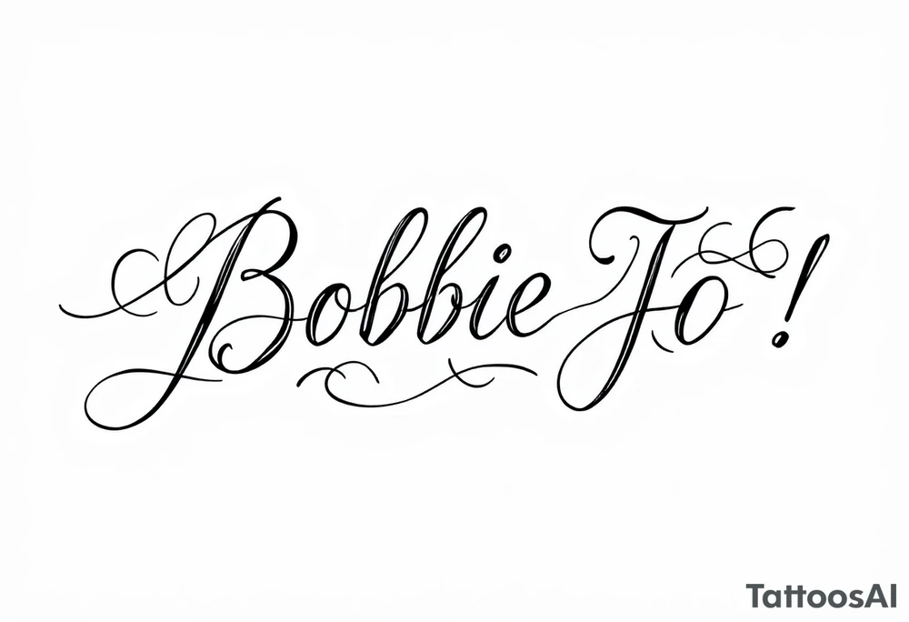 Bobbie Jo tattoo idea