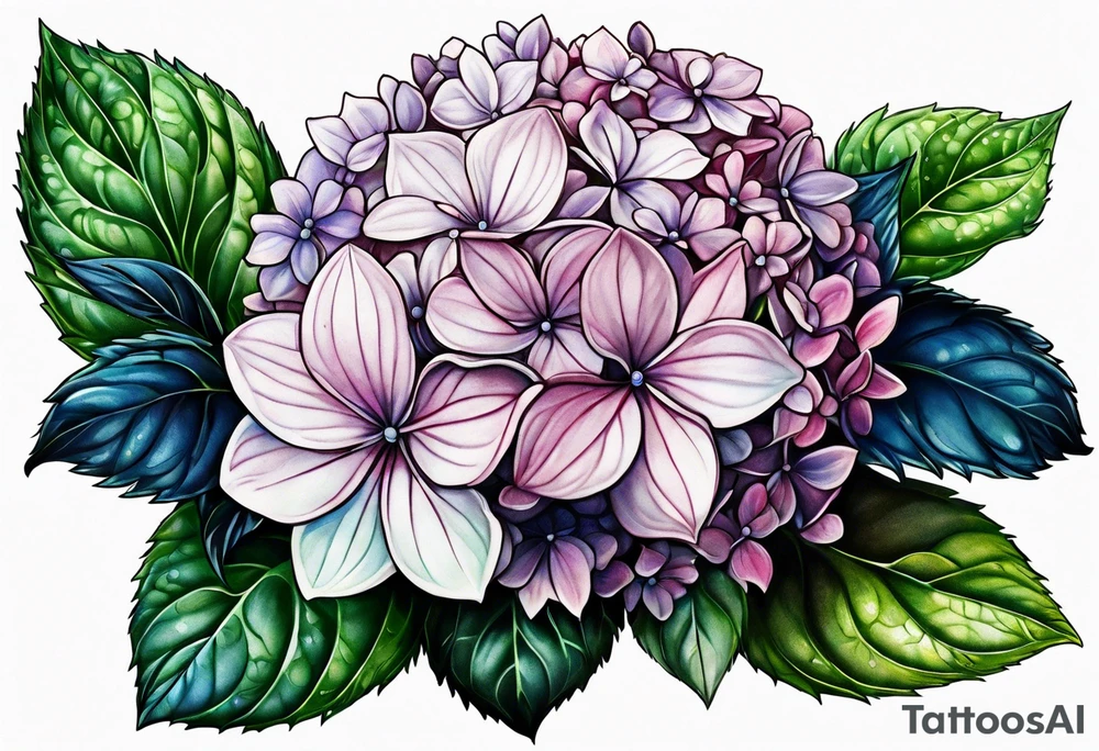 Hydrangea tattoo idea