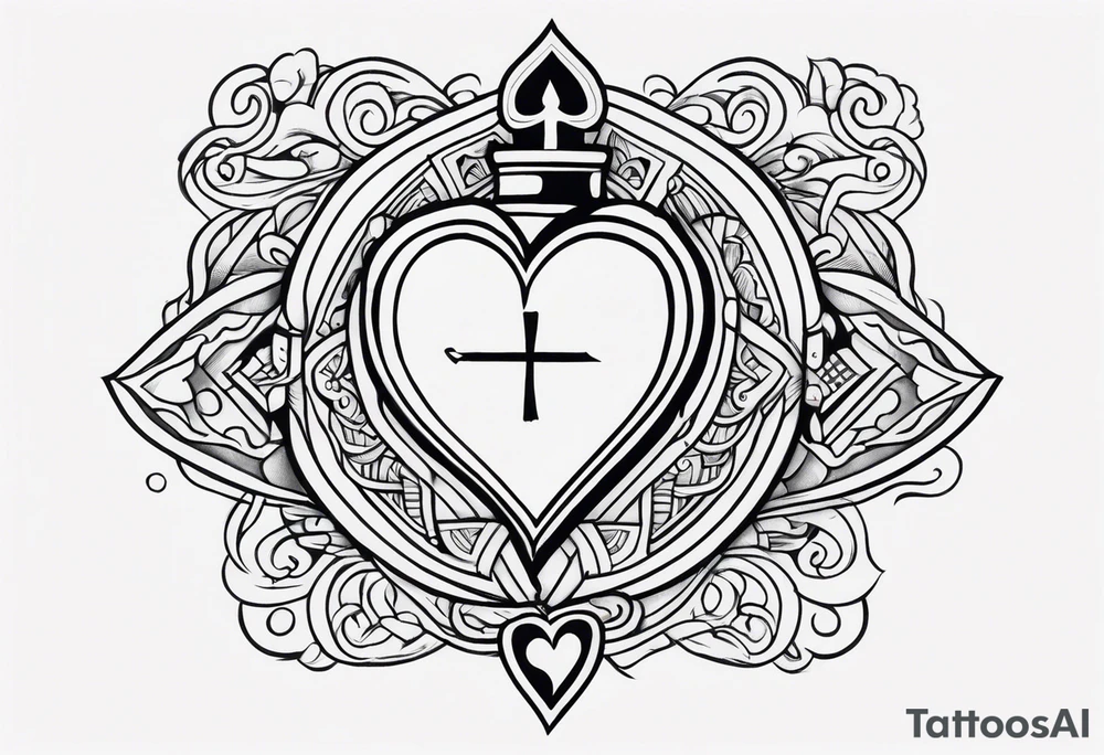Jack of hearts card tattoo idea