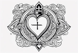 Jack of hearts card tattoo idea