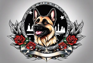 Paw print Air Force tattoo idea