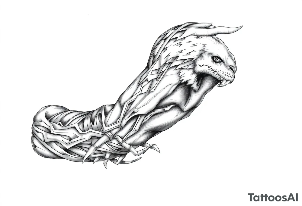 never ending story sleeve tattoo idea