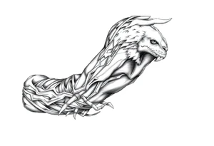 never ending story sleeve tattoo idea