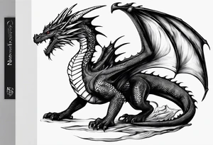 a book with pages falling out that turn into dragons tattoo idea
