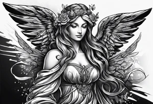 Beetender Engel statue tattoo idea