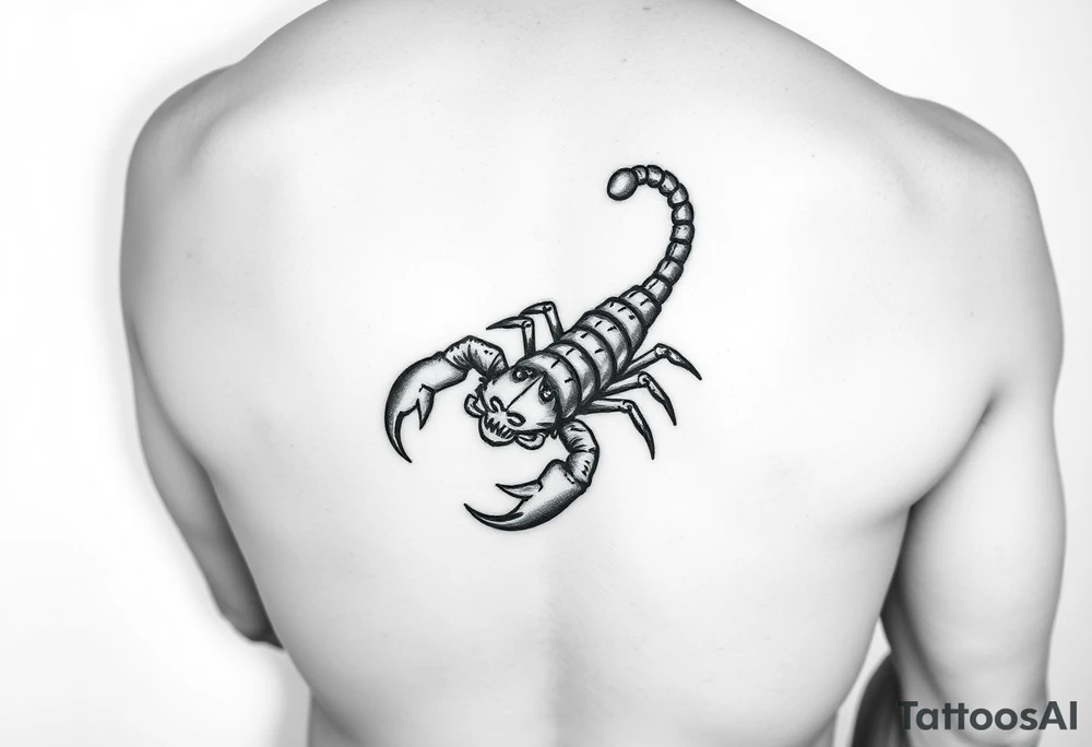 Spirit animal scorpion on right forarm tattoo idea