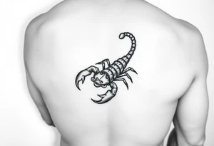 Spirit animal scorpion on right forarm tattoo idea