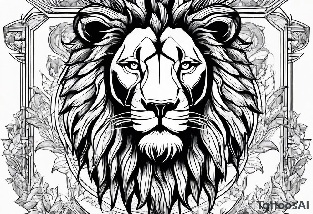 Lion from atlas tattoo idea