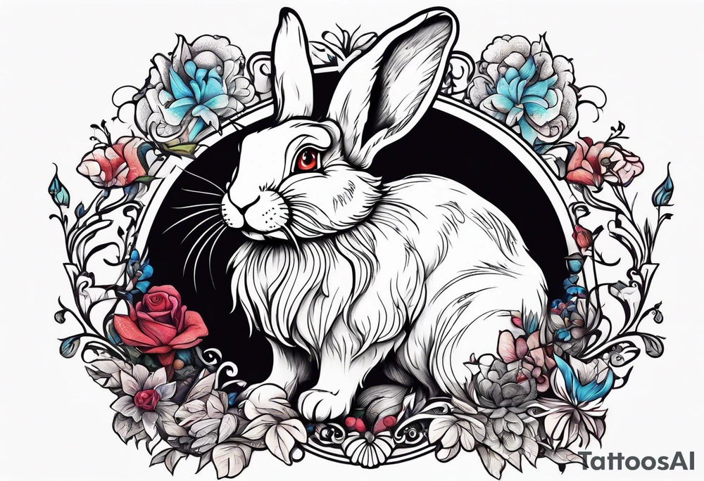 Alice in wonderland White rabbit tattoo idea