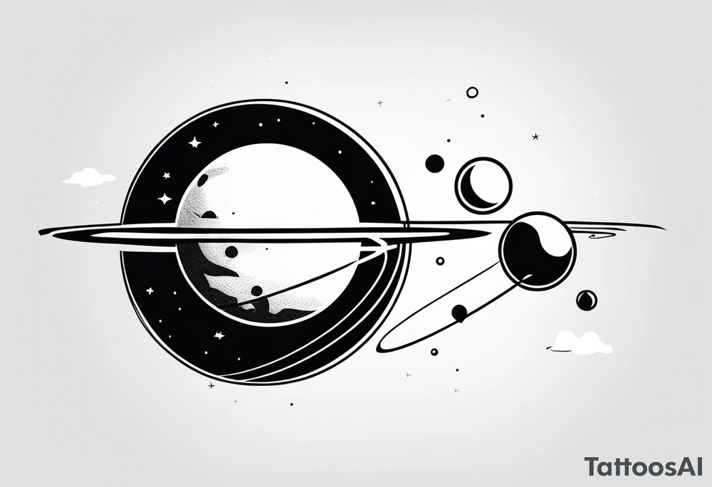 a planet tattoo idea