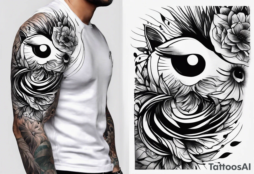 arm filler tattoo idea