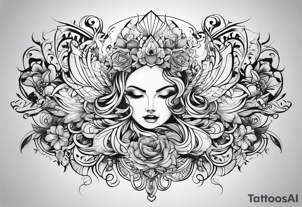 Unconditional love pattern tattoo idea