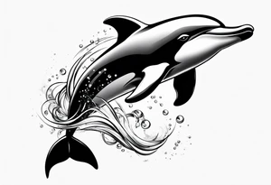 dolphin tattoo idea