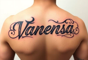 Name Vanessa tattoo idea