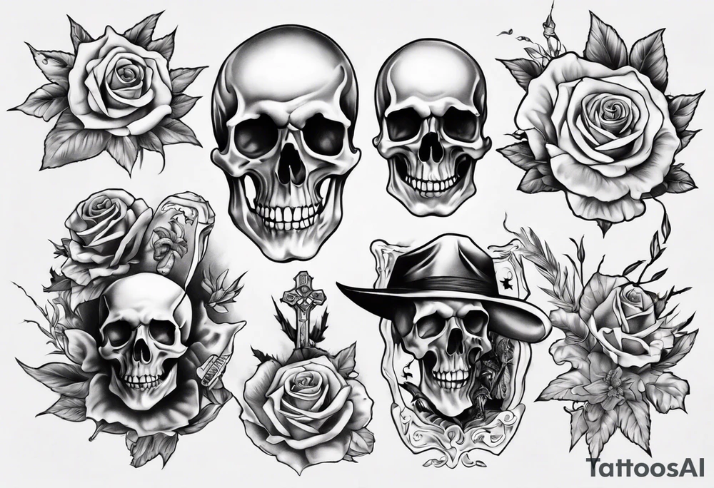 rest in peace tattoo idea